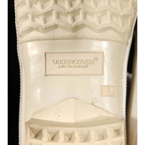 Jun Takahashi x Undercover Rain Boots Size L 9-9.5 42 Mens Ivory GRAIL! - Picture 9 of 13